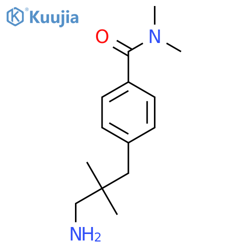 4-(3-amino-2,2-dimethylpropyl)-N,N-dimethylbenzamide structure