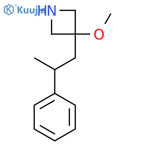 3-methoxy-3-(2-phenylpropyl)azetidine structure