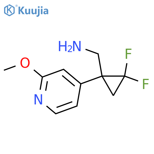 2,2-difluoro-1-(2-methoxypyridin-4-yl)cyclopropylmethanamine structure