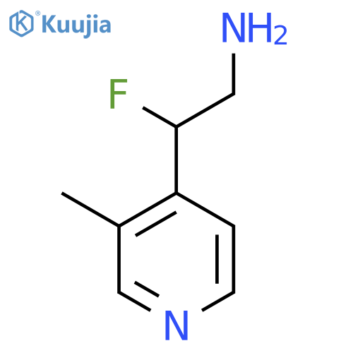 2-fluoro-2-(3-methylpyridin-4-yl)ethan-1-amine structure