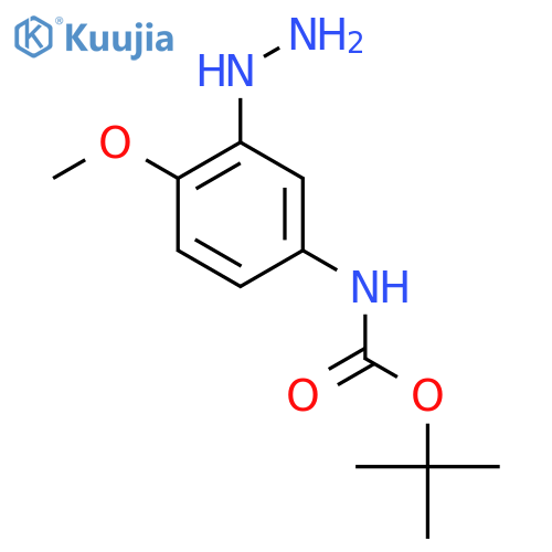 tert-butyl N-(3-hydrazinyl-4-methoxyphenyl)carbamate structure