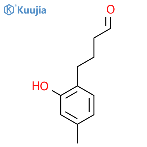 4-(2-hydroxy-4-methylphenyl)butanal structure