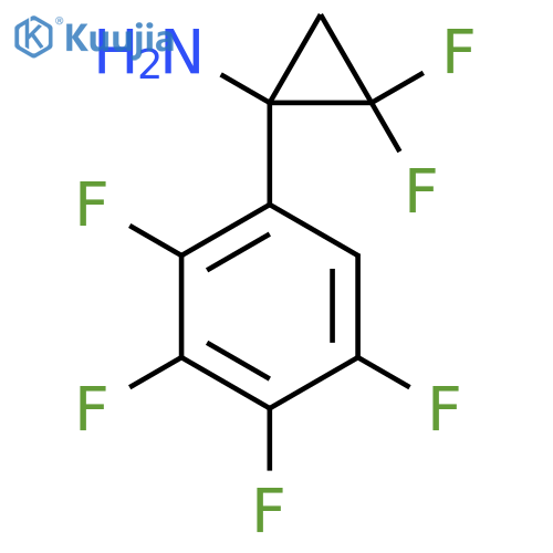 2,2-difluoro-1-(2,3,4,5-tetrafluorophenyl)cyclopropan-1-amine structure