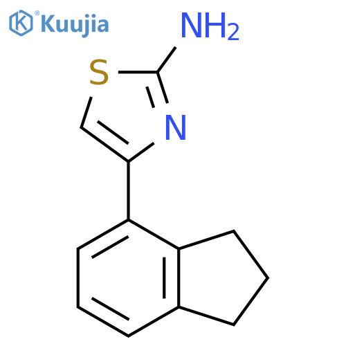4-(2,3-dihydro-1H-inden-4-yl)-1,3-thiazol-2-amine structure