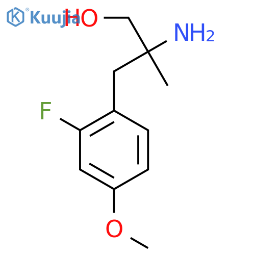 2-amino-3-(2-fluoro-4-methoxyphenyl)-2-methylpropan-1-ol structure