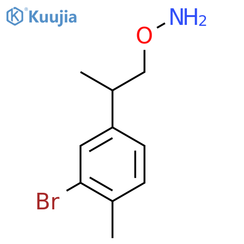 O-2-(3-bromo-4-methylphenyl)propylhydroxylamine structure