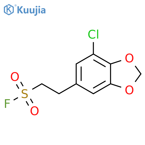 2-(7-Chloro-1,3-dioxaindan-5-yl)ethane-1-sulfonyl fluoride structure