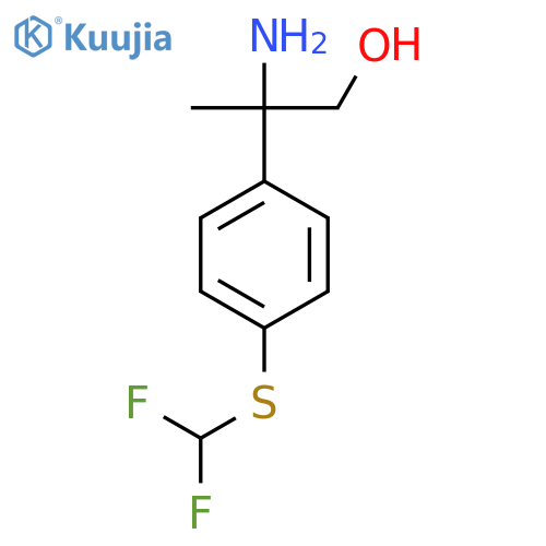2-amino-2-{4-(difluoromethyl)sulfanylphenyl}propan-1-ol structure