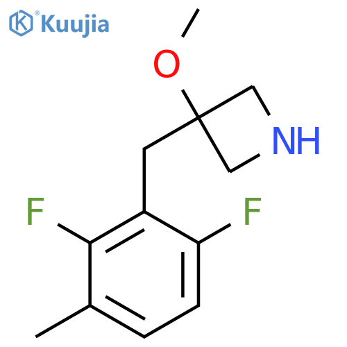 3-(2,6-difluoro-3-methylphenyl)methyl-3-methoxyazetidine structure