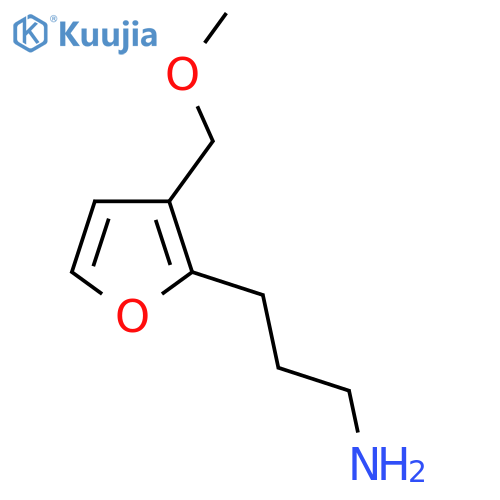 3-3-(methoxymethyl)furan-2-ylpropan-1-amine structure