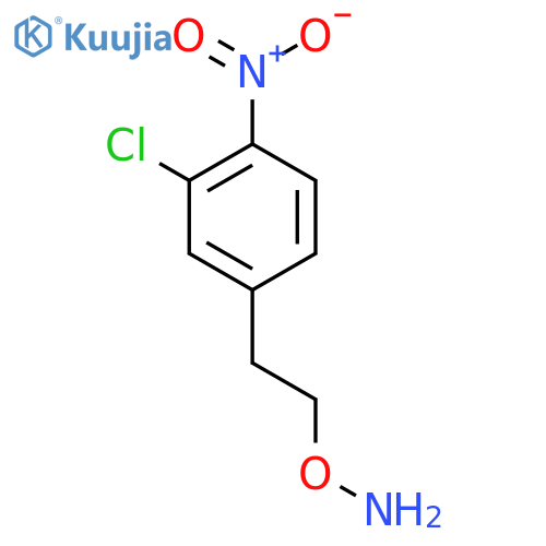 O-2-(3-chloro-4-nitrophenyl)ethylhydroxylamine structure