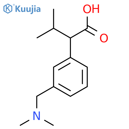 2-{3-(dimethylamino)methylphenyl}-3-methylbutanoic acid structure