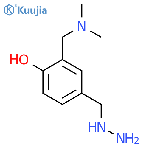 2-(dimethylamino)methyl-4-(hydrazinylmethyl)phenol structure