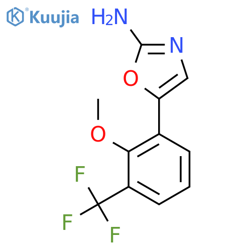 5-2-methoxy-3-(trifluoromethyl)phenyl-1,3-oxazol-2-amine structure