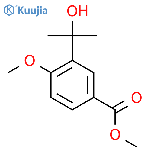 methyl 3-(2-hydroxypropan-2-yl)-4-methoxybenzoate structure