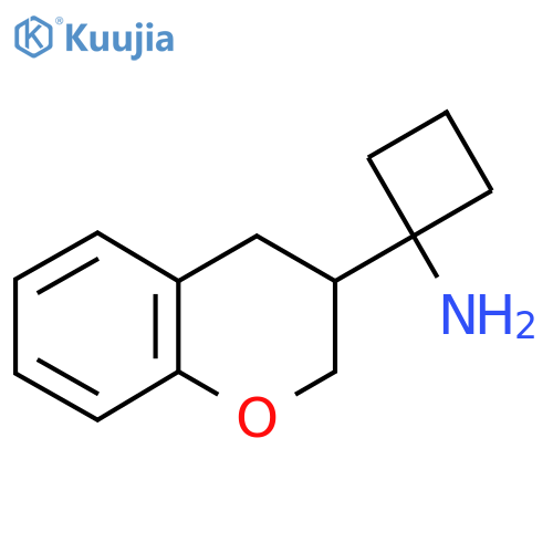 1-(3,4-dihydro-2H-1-benzopyran-3-yl)cyclobutan-1-amine structure