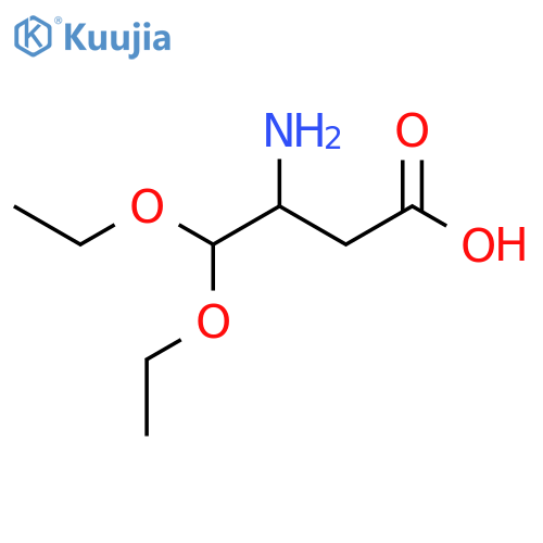 3-amino-4,4-diethoxybutanoic acid structure