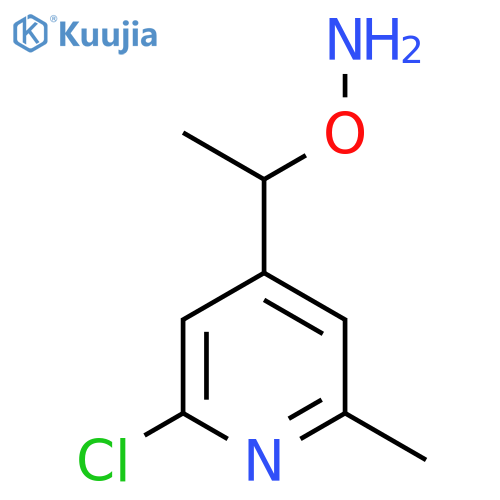 O-1-(2-chloro-6-methylpyridin-4-yl)ethylhydroxylamine structure