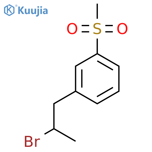 1-(2-bromopropyl)-3-methanesulfonylbenzene structure