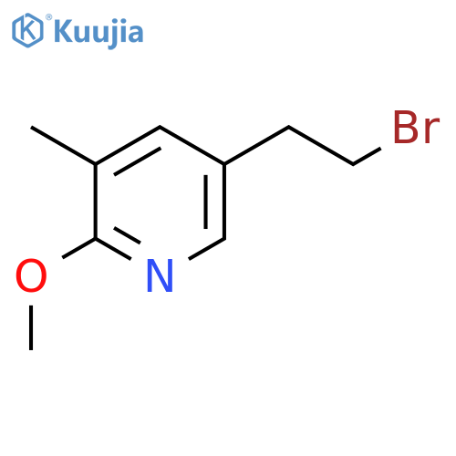 5-(2-bromoethyl)-2-methoxy-3-methylpyridine structure
