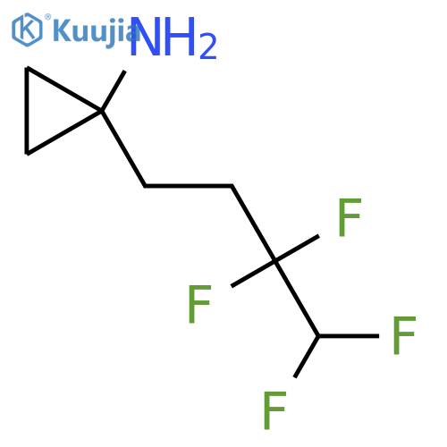 1-(3,3,4,4-tetrafluorobutyl)cyclopropan-1-amine structure