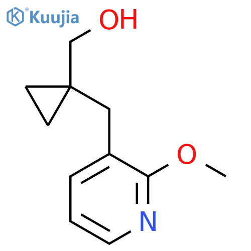 {1-[(2-Methoxypyridin-3-yl)methyl]cyclopropyl}methanol structure
