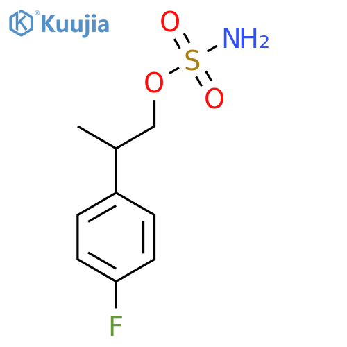 2-(4-fluorophenyl)propyl sulfamate structure