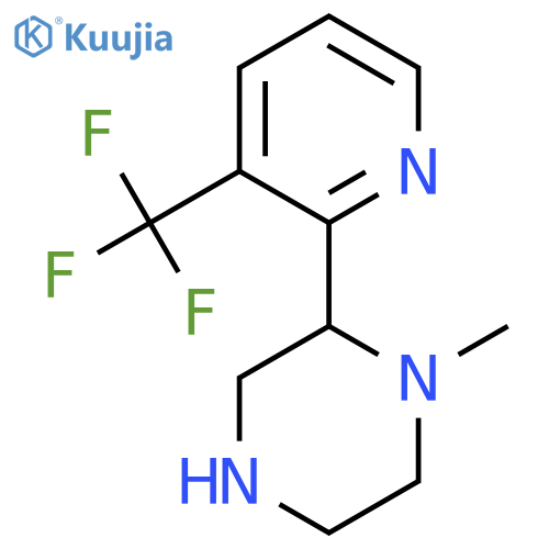 1-methyl-2-3-(trifluoromethyl)pyridin-2-ylpiperazine structure