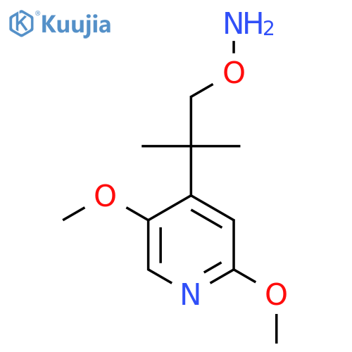 O-2-(2,5-dimethoxypyridin-4-yl)-2-methylpropylhydroxylamine structure