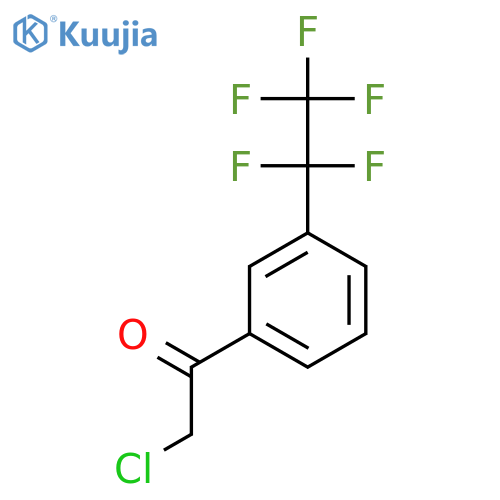 2-chloro-1-3-(pentafluoroethyl)phenylethan-1-one structure
