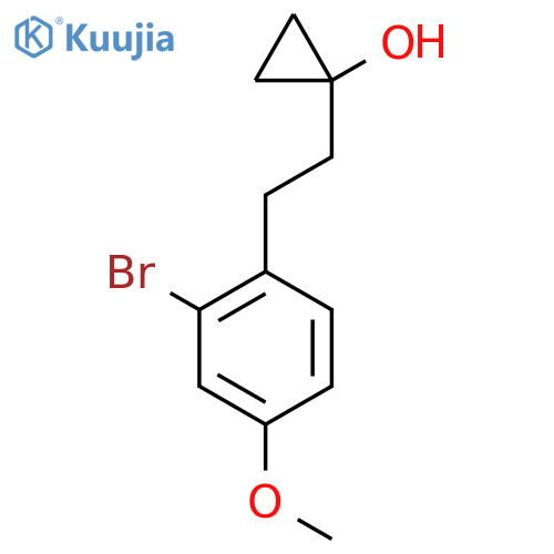 1-2-(2-bromo-4-methoxyphenyl)ethylcyclopropan-1-ol structure