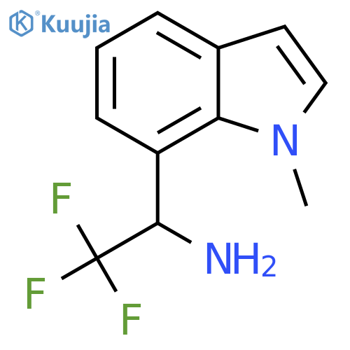 2,2,2-trifluoro-1-(1-methyl-1H-indol-7-yl)ethan-1-amine structure
