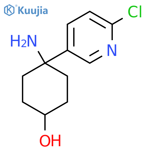 4-amino-4-(6-chloropyridin-3-yl)cyclohexan-1-ol structure