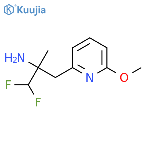 1,1-difluoro-3-(6-methoxypyridin-2-yl)-2-methylpropan-2-amine structure