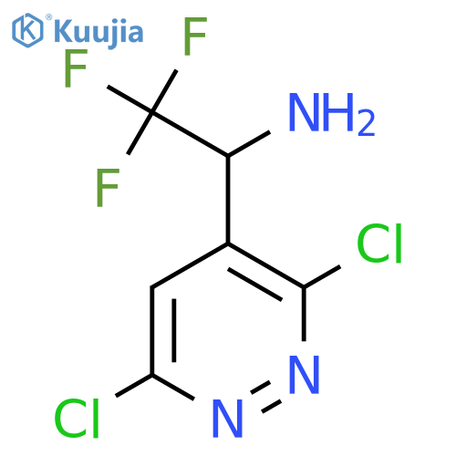 1-(3,6-dichloropyridazin-4-yl)-2,2,2-trifluoroethan-1-amine structure