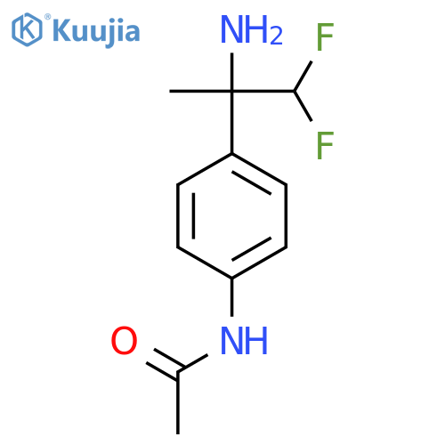 N-4-(2-amino-1,1-difluoropropan-2-yl)phenylacetamide structure