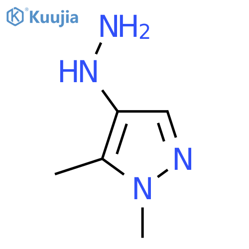 4-hydrazinyl-1,5-dimethyl-1H-pyrazole structure