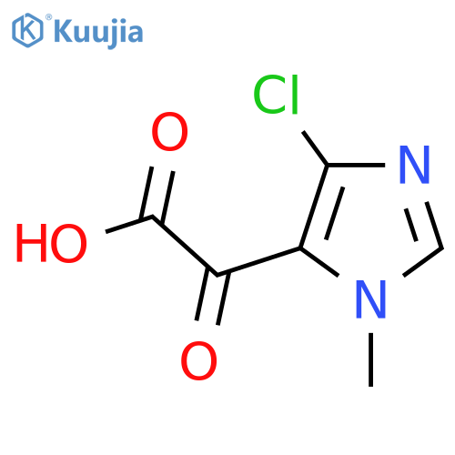 2-(4-chloro-1-methyl-1H-imidazol-5-yl)-2-oxoacetic acid structure