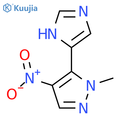 5-(1H-imidazol-4-yl)-1-methyl-4-nitro-1H-pyrazole structure