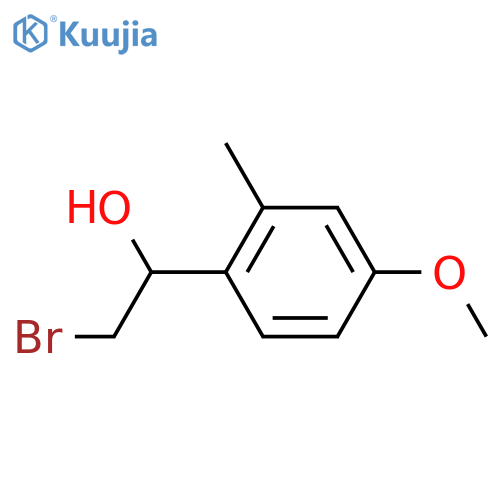 2-bromo-1-(4-methoxy-2-methylphenyl)ethan-1-ol structure