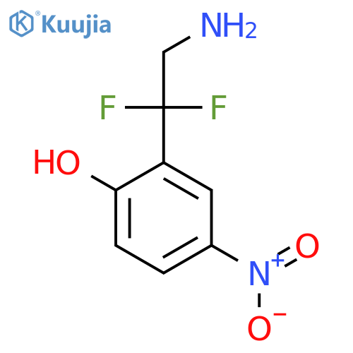 2-(2-amino-1,1-difluoroethyl)-4-nitrophenol structure