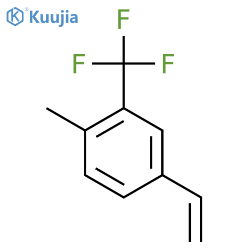 4-ethenyl-1-methyl-2-(trifluoromethyl)benzene structure
