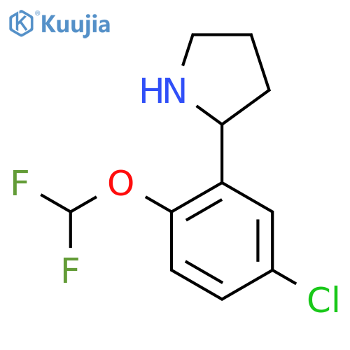 2-5-chloro-2-(difluoromethoxy)phenylpyrrolidine structure