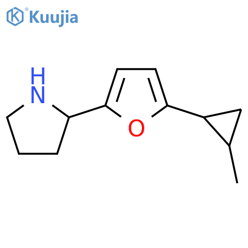 2-5-(2-methylcyclopropyl)furan-2-ylpyrrolidine structure
