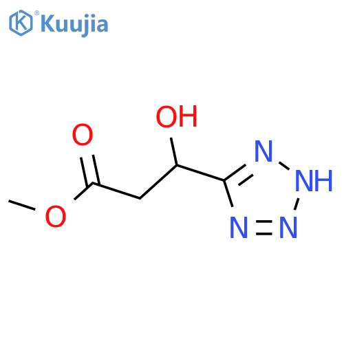 methyl 3-hydroxy-3-(1H-1,2,3,4-tetrazol-5-yl)propanoate structure
