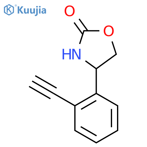 4-(2-ethynylphenyl)-1,3-oxazolidin-2-one structure