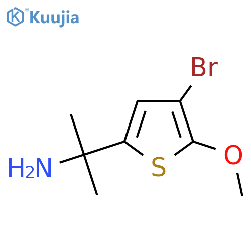 2-(4-bromo-5-methoxythiophen-2-yl)propan-2-amine structure