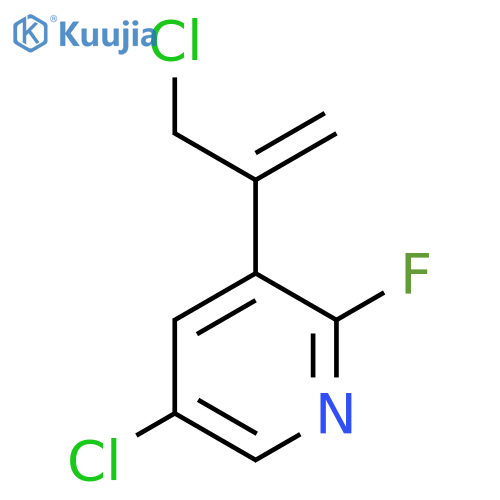 5-chloro-3-(3-chloroprop-1-en-2-yl)-2-fluoropyridine structure