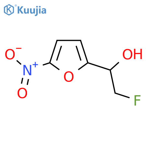 2-fluoro-1-(5-nitrofuran-2-yl)ethan-1-ol structure