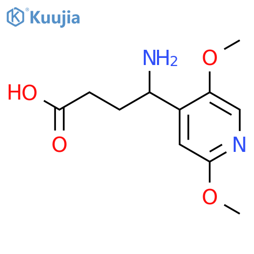 4-amino-4-(2,5-dimethoxypyridin-4-yl)butanoic acid structure